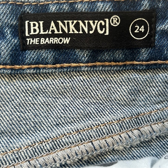 NWT BLANKNYC The Barrow High Waist Embellished Cutoff Denim Shorts - Picture 7 of 9